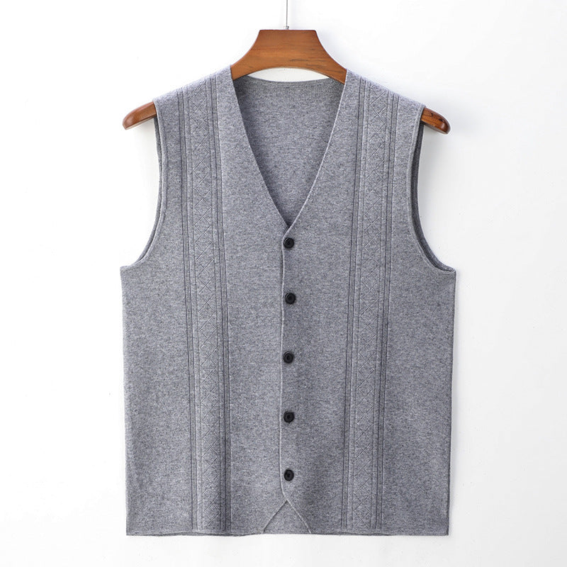Herren Strick-Cardigan-Weste – Ansicht 5