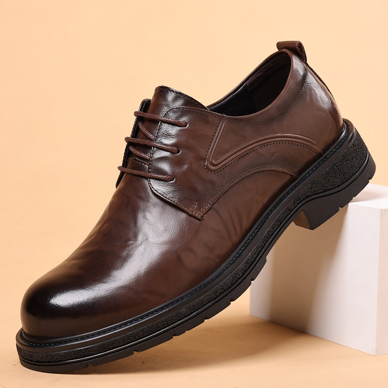Herren Leder Business-Schuhe mit Schnürung