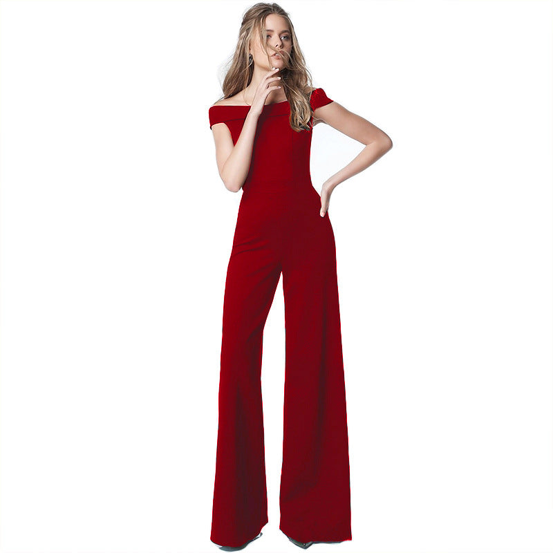 Off-Shoulder Casual Chic Jumpsuit