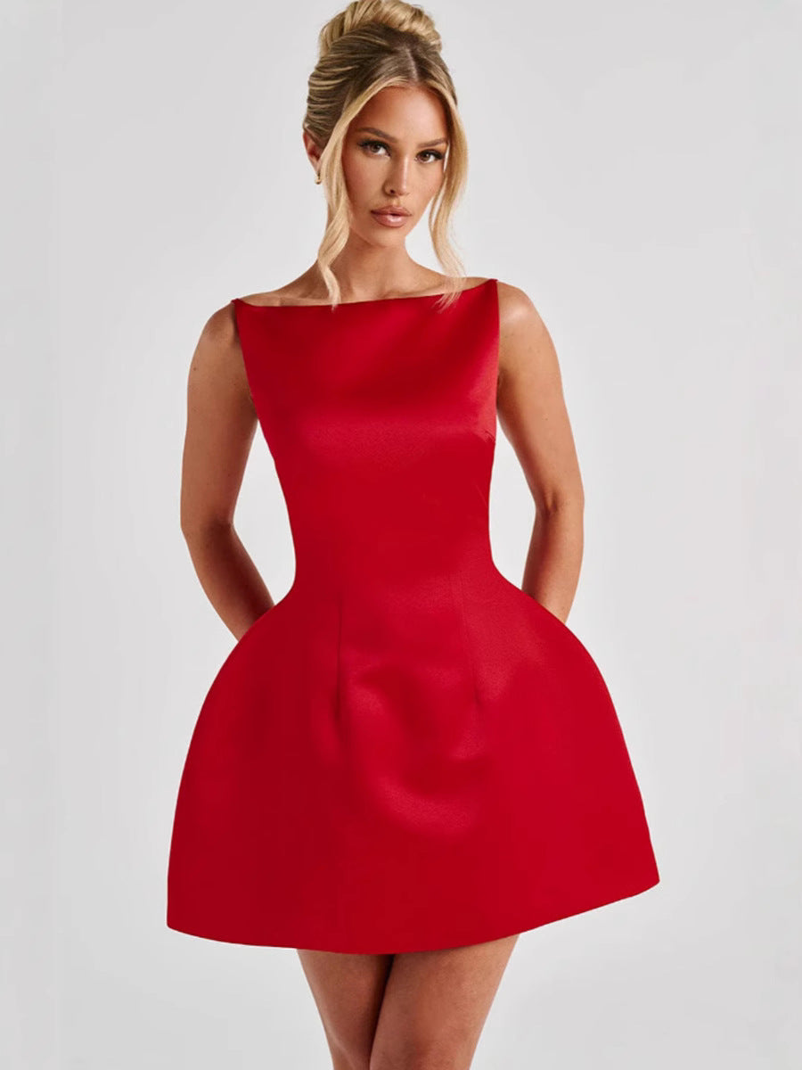 A‑Line Pullover‑Kleid in Rot oder Schwarz – Bild 8 | LuxeStyle