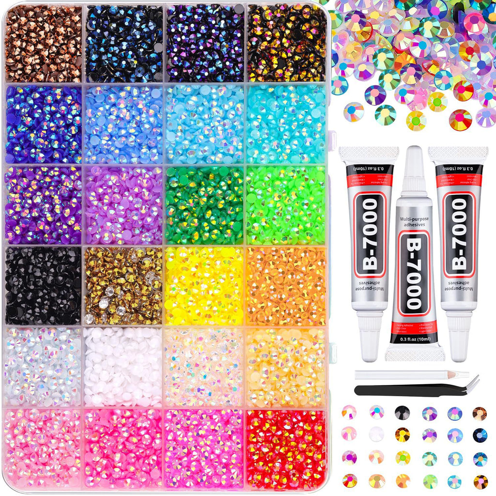 Glitzernde Resin-Acryl-Nieten für Nägel