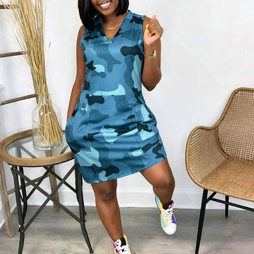 Camo-Mini-Kleid
