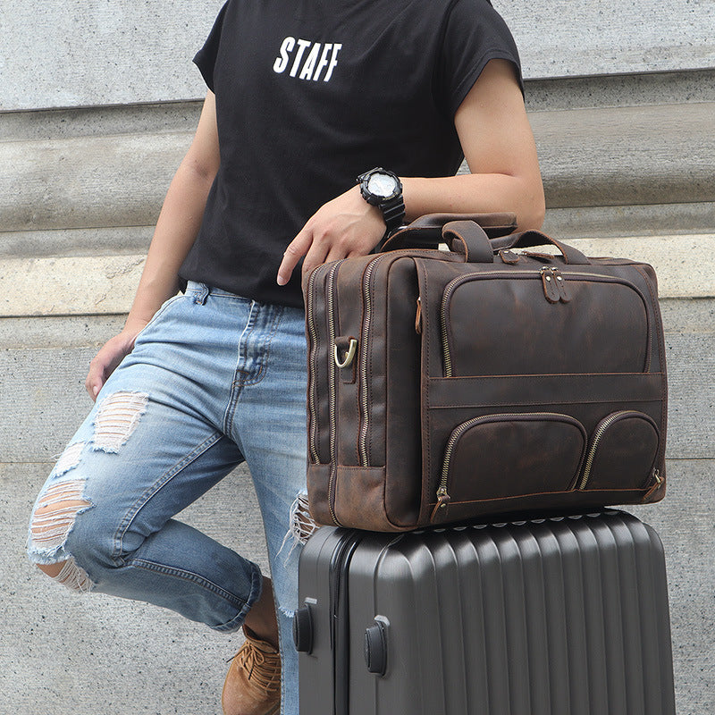 Personalisierte Retro-Handtasche für Herren – Bild 2 | LuxeStyle