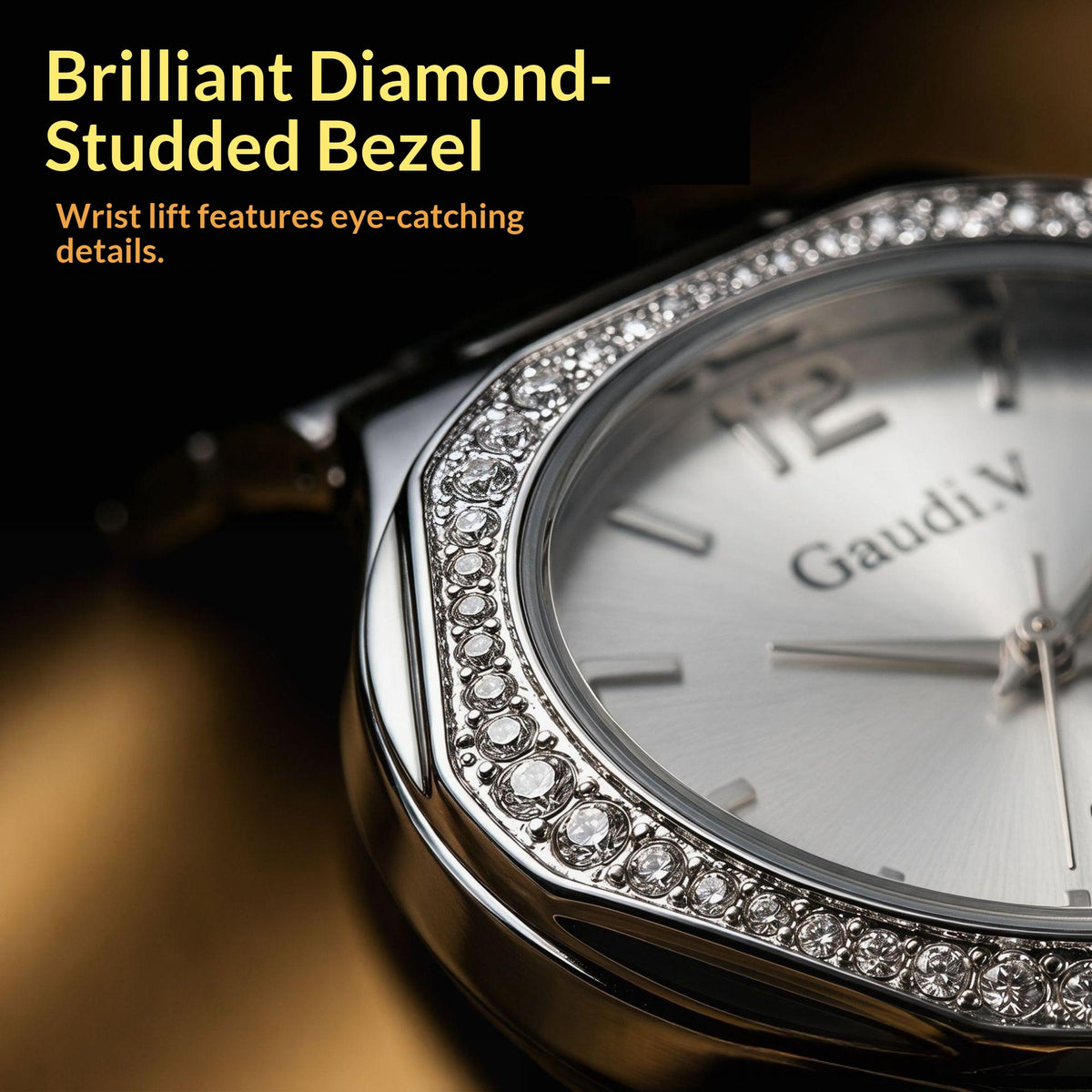 Strassbesetzte Business-Quarz-Uhr – Bild 3 | LuxeStyle