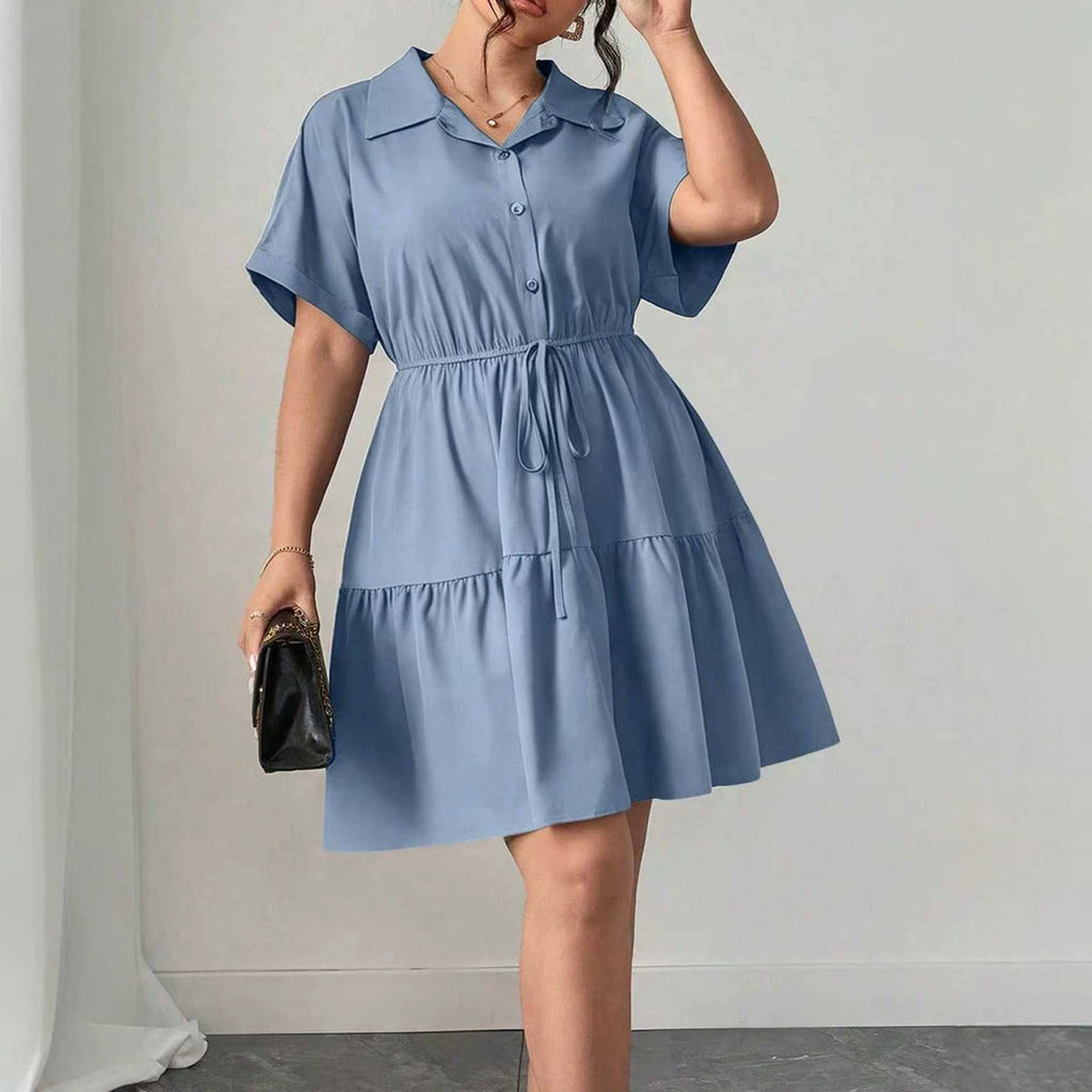 Elegantes A-Linien Minikleid mit Kragen