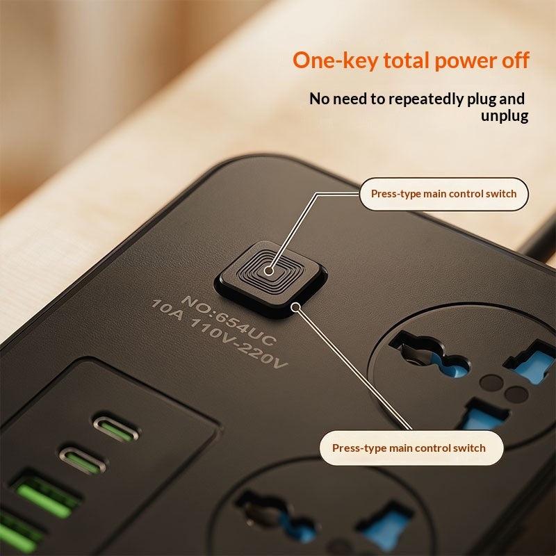Multifunktionales Universal-Steckdosenpanel