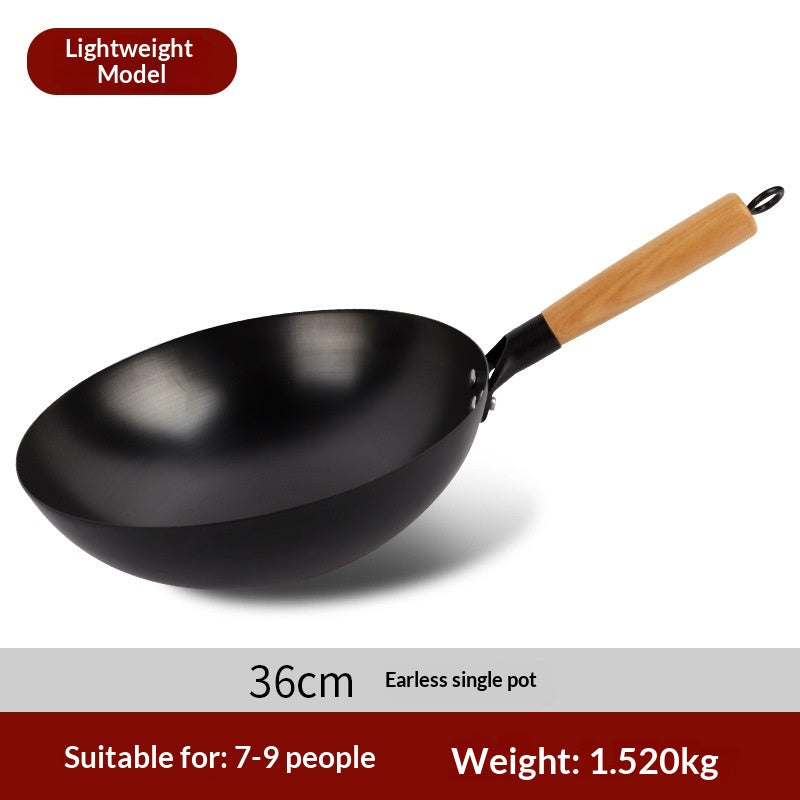 Handgeschmiedeter Wok für authentisches Braten
