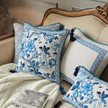 Kissenbezug Blau-Weiss Porzellan-Stil