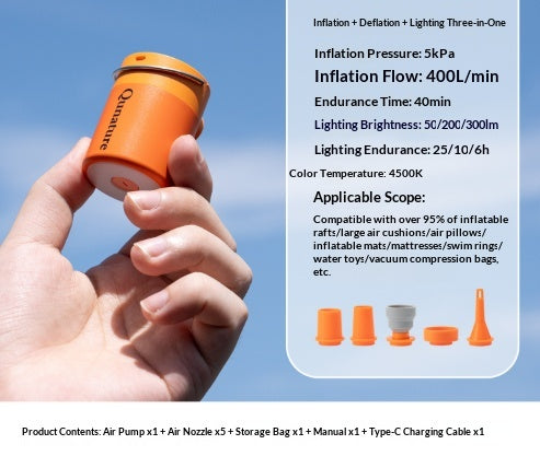 Mini-Elektro-Luftpumpe mit Magnetlicht – Bild 2 | LuxeStyle