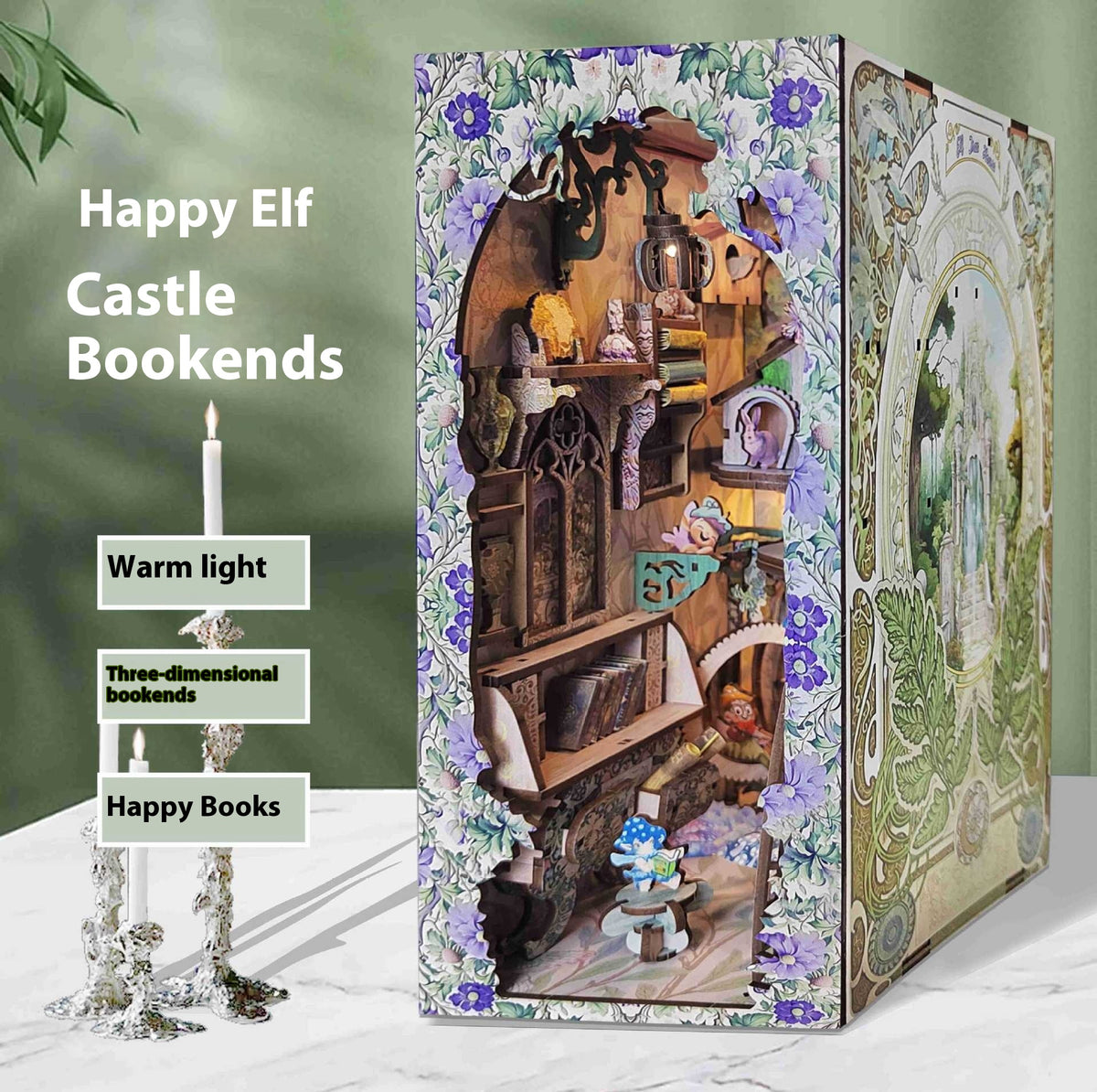 DIY-Szenen-Bücherstütze aus Holz | LuxeStyle
