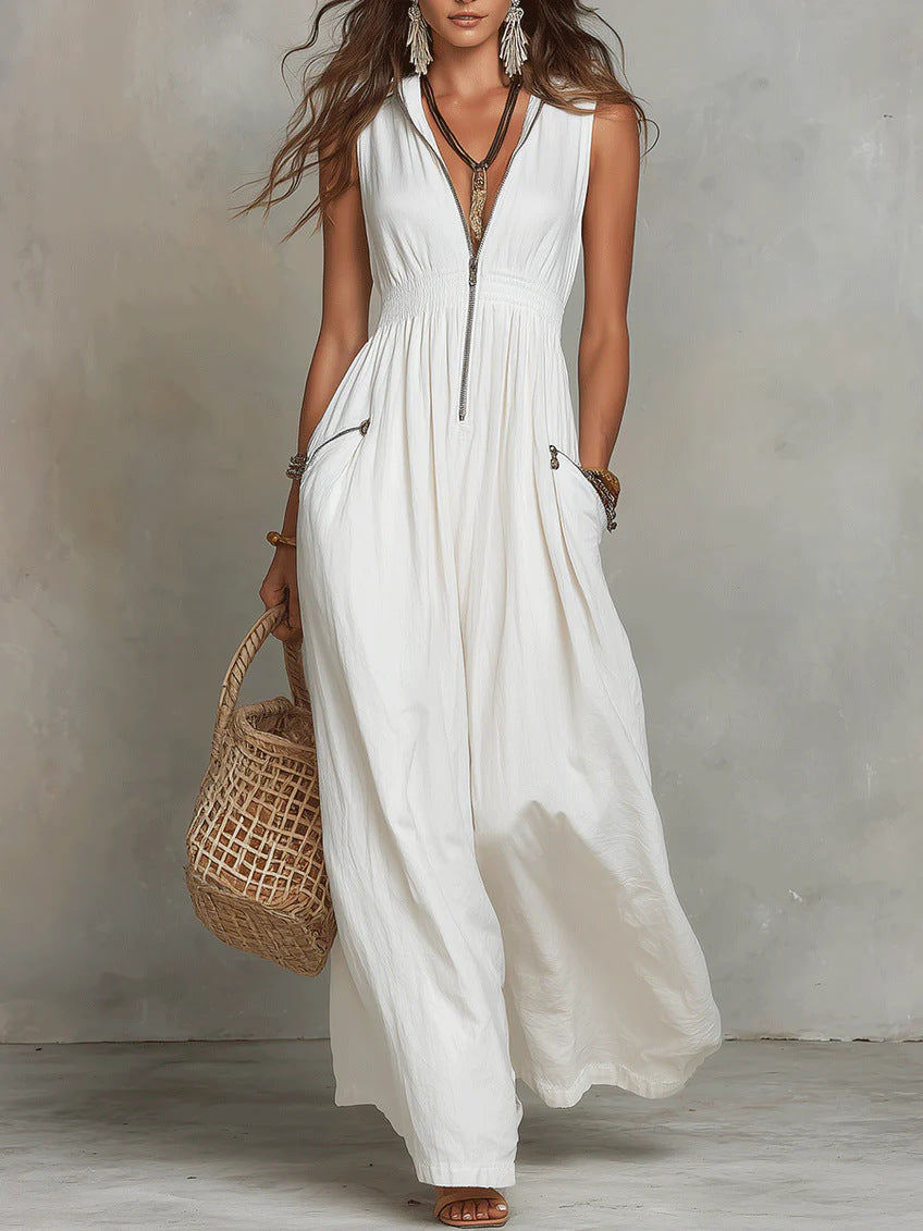 Boho-Maxikleid mit V-Ausschnitt – Bild 7 | LuxeStyle
