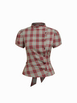 Farbe: Rot kariert