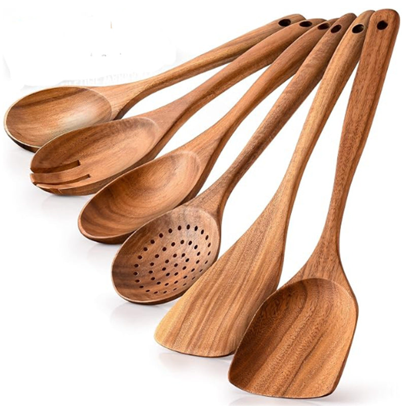 Küchenhelfer-Set Teakholz – Bild 9 | LuxeStyle