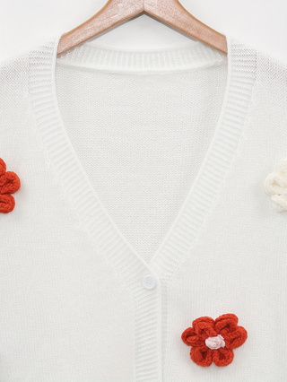 Blumen-Kardigan für Damen