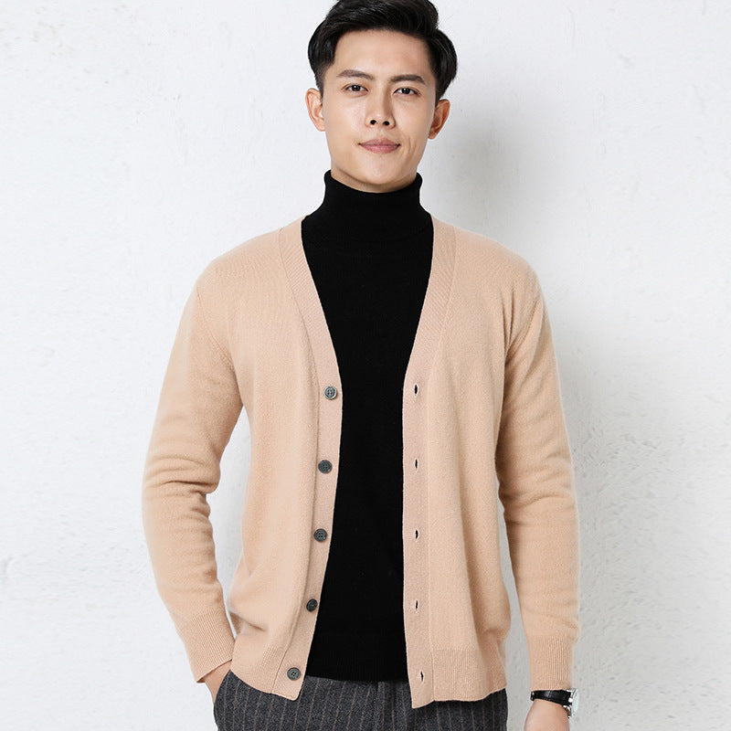 Herren-Strickjacke Langarm