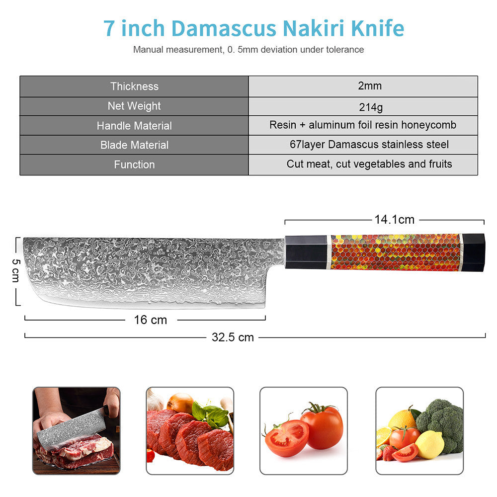 Damastmesser mit Wabenharzgriff – Bild 9 | LuxeStyle