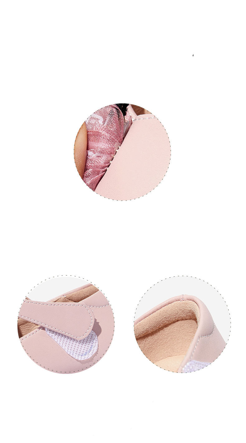 Mädchenschuhe mit weicher Sohle und Schleife