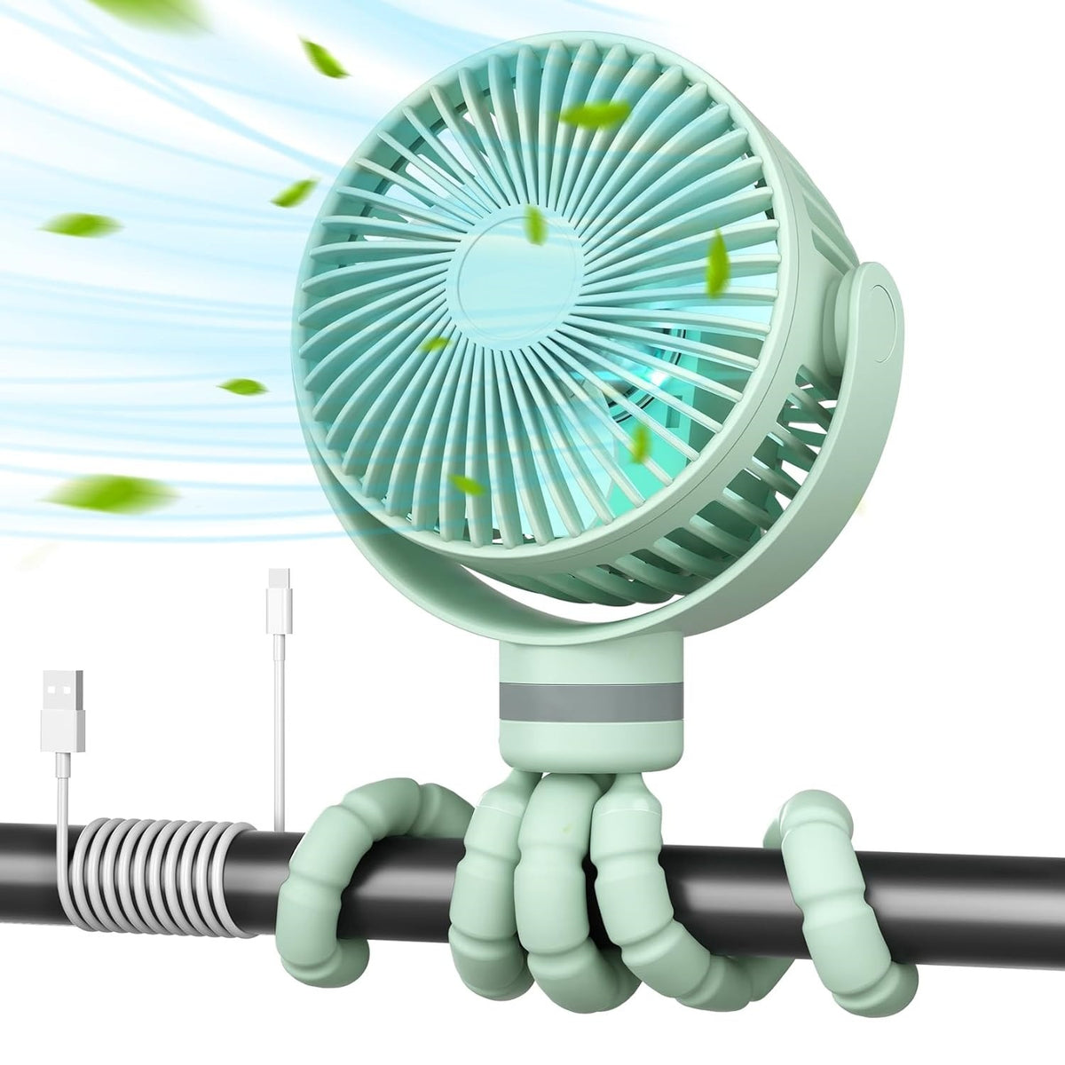 Ventilator mit Farblicht, Akku – Bild 11 | LuxeStyle