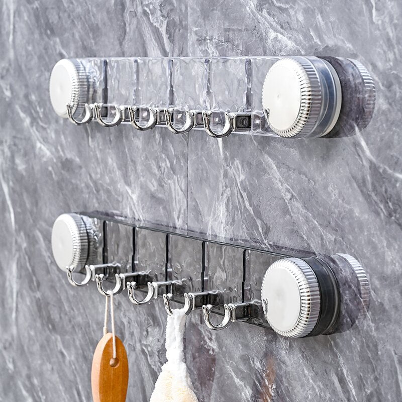 Drehbare Saugnapf-Hakenleiste für Türen – Bild 1 | LuxeStyle