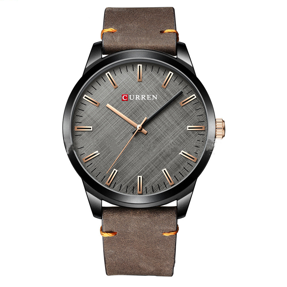 Wasserdichte Herrenuhr mit Lederarmband – Bild 5 | LuxeStyle