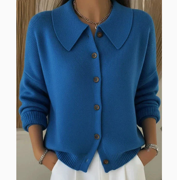 Strick-Cardigan mit Knöpfen im 3D-Look