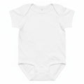 Baby-Jersey-Body weiss blanko zum Selbstgestalten