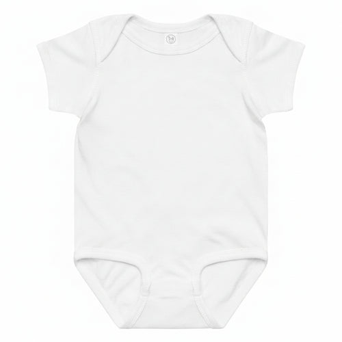 Baby-Jersey-Body weiss blanko zum Selbstgestalten