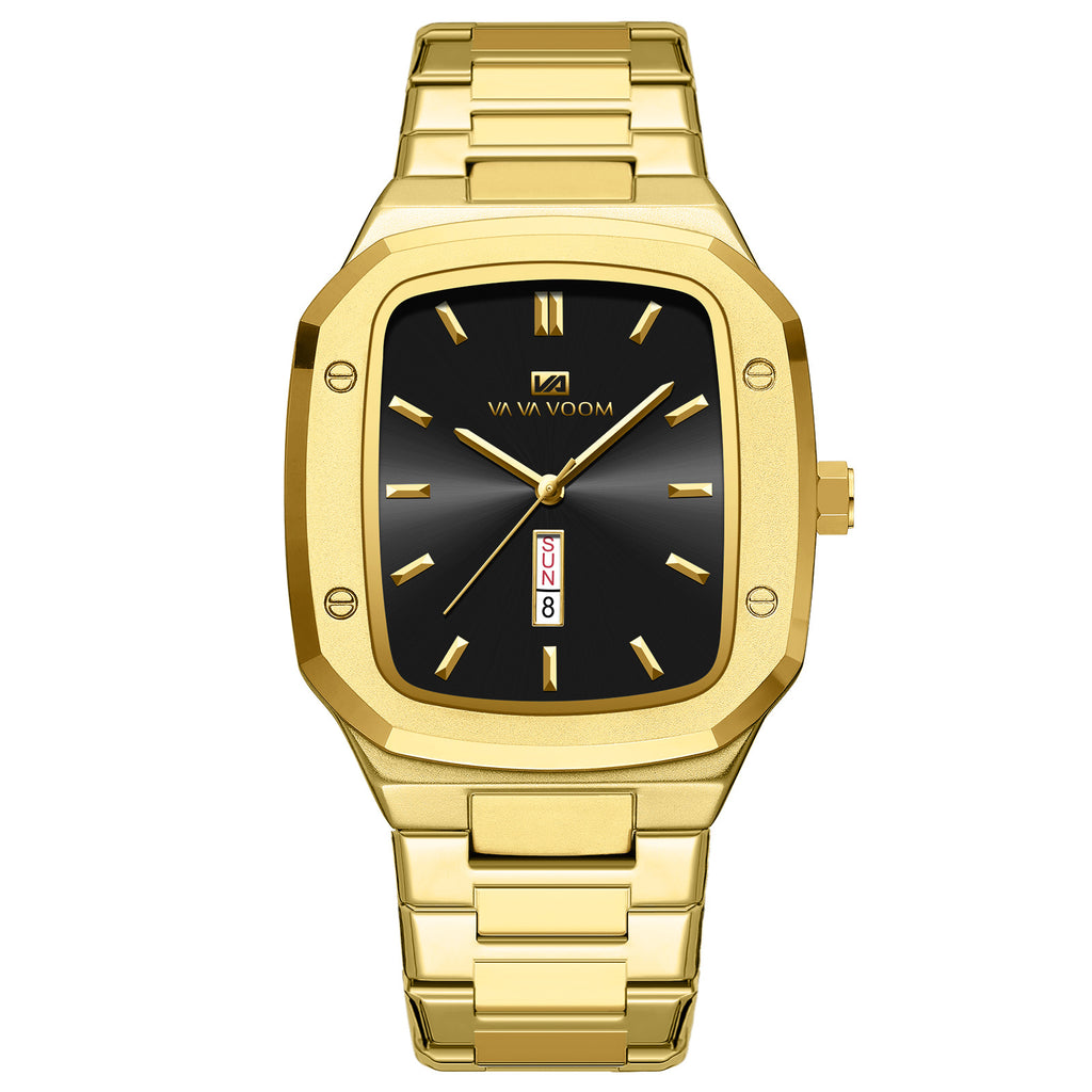 Business Armbanduhr mit Dual-Datum und Stahlband – Bild 8 | LuxeStyle