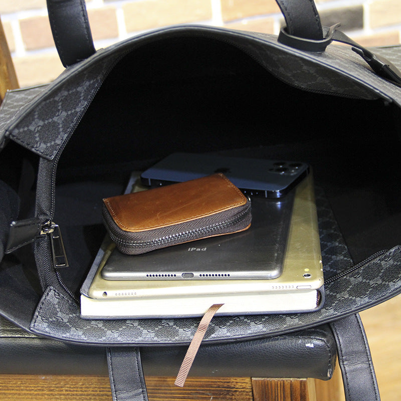 Karo Tote Alltag Schultertasche Herren – Bild 10 | LuxeStyle
