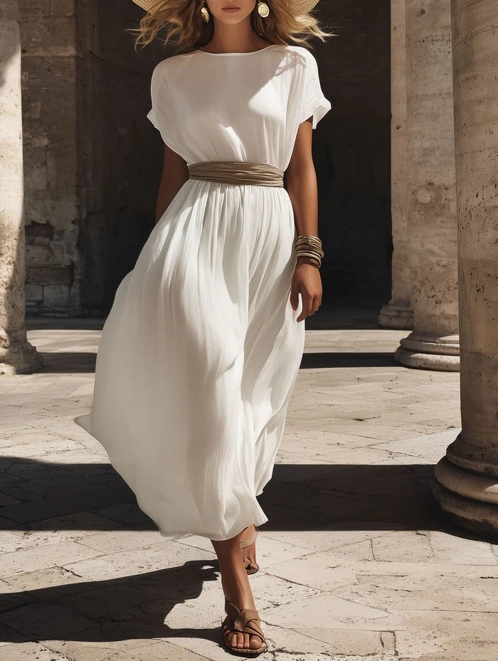 Bequemes Casual-Kleid mit asymmetrischem Schnitt – Bild 1 | LuxeStyle