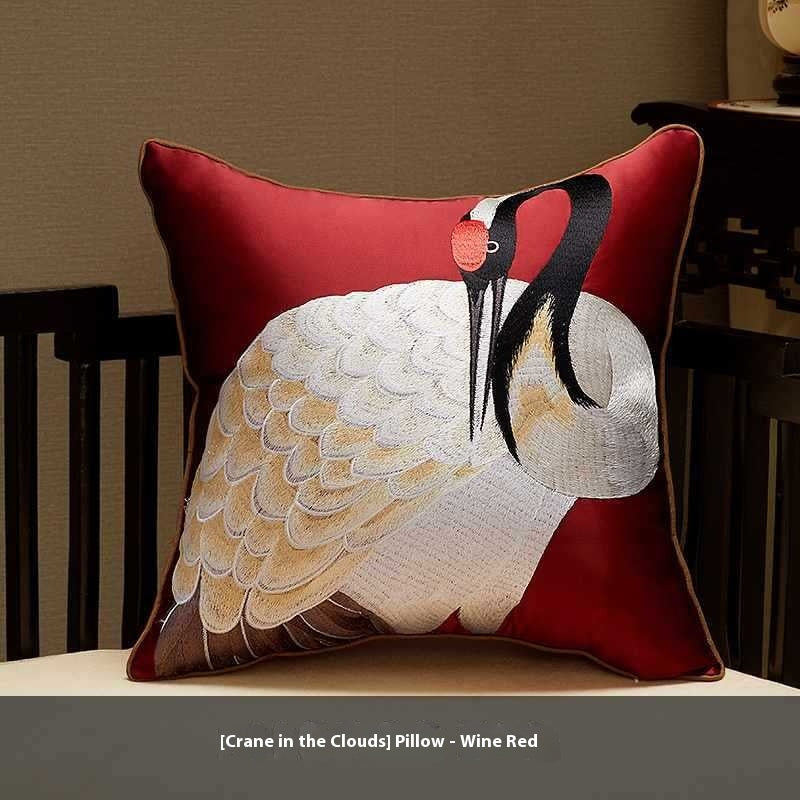 Klassischer Kissenbezug mit chinesischer Stickerei – Bild 5 | LuxeStyle