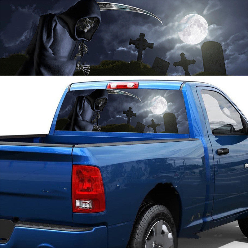 Auto-Heckscheiben-Sticker «Friedhof des Todes» – Bild 2 | LuxeStyle