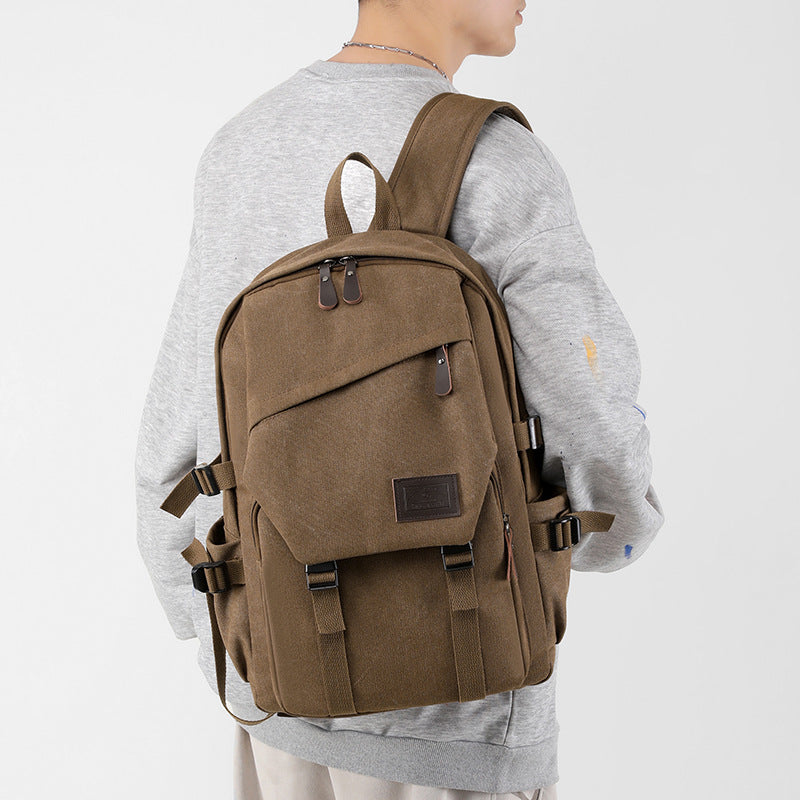 Retro Canvas Rucksack – Bild 8 | LuxeStyle