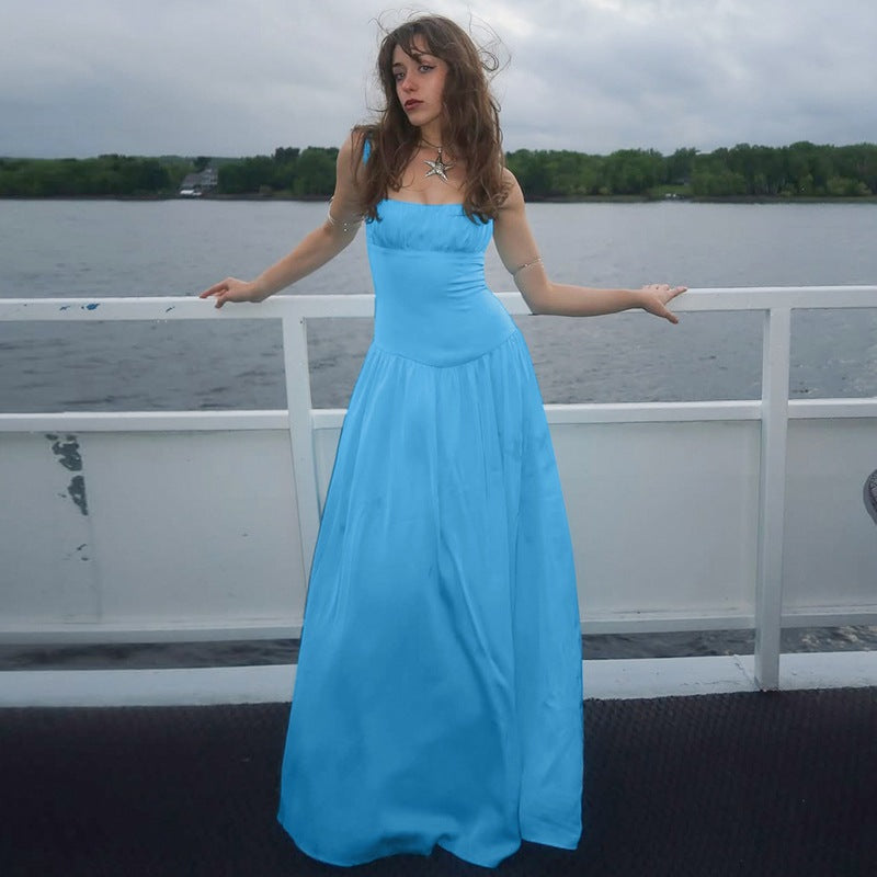 Jumpsuit mit Plissee und hoher Taille