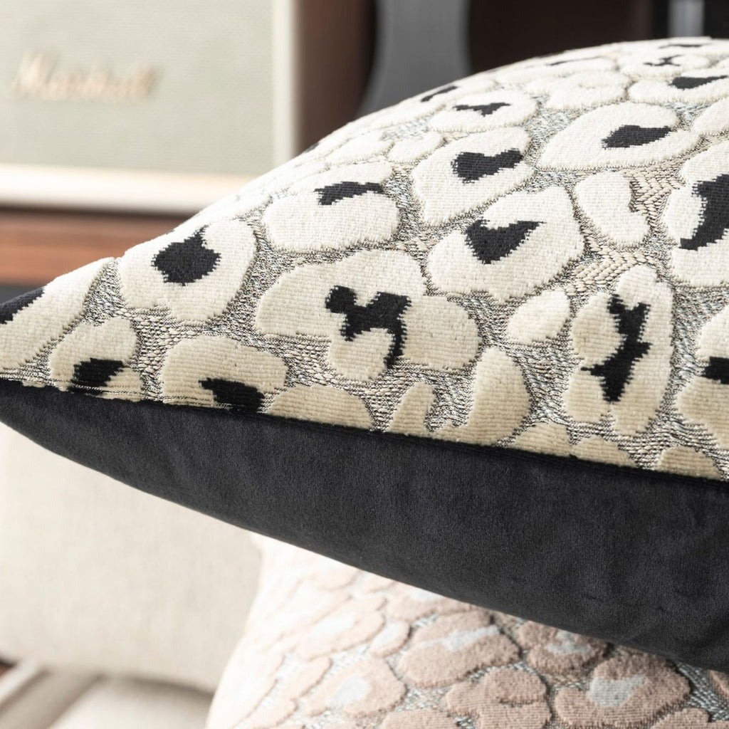 Leopard-Print Kissenbezug Baumwoll-Leinen