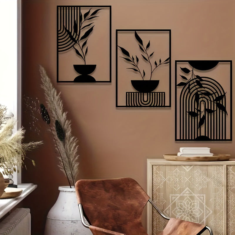 Minimalistische Metall-Wanddekoration – Bild 1 | LuxeStyle