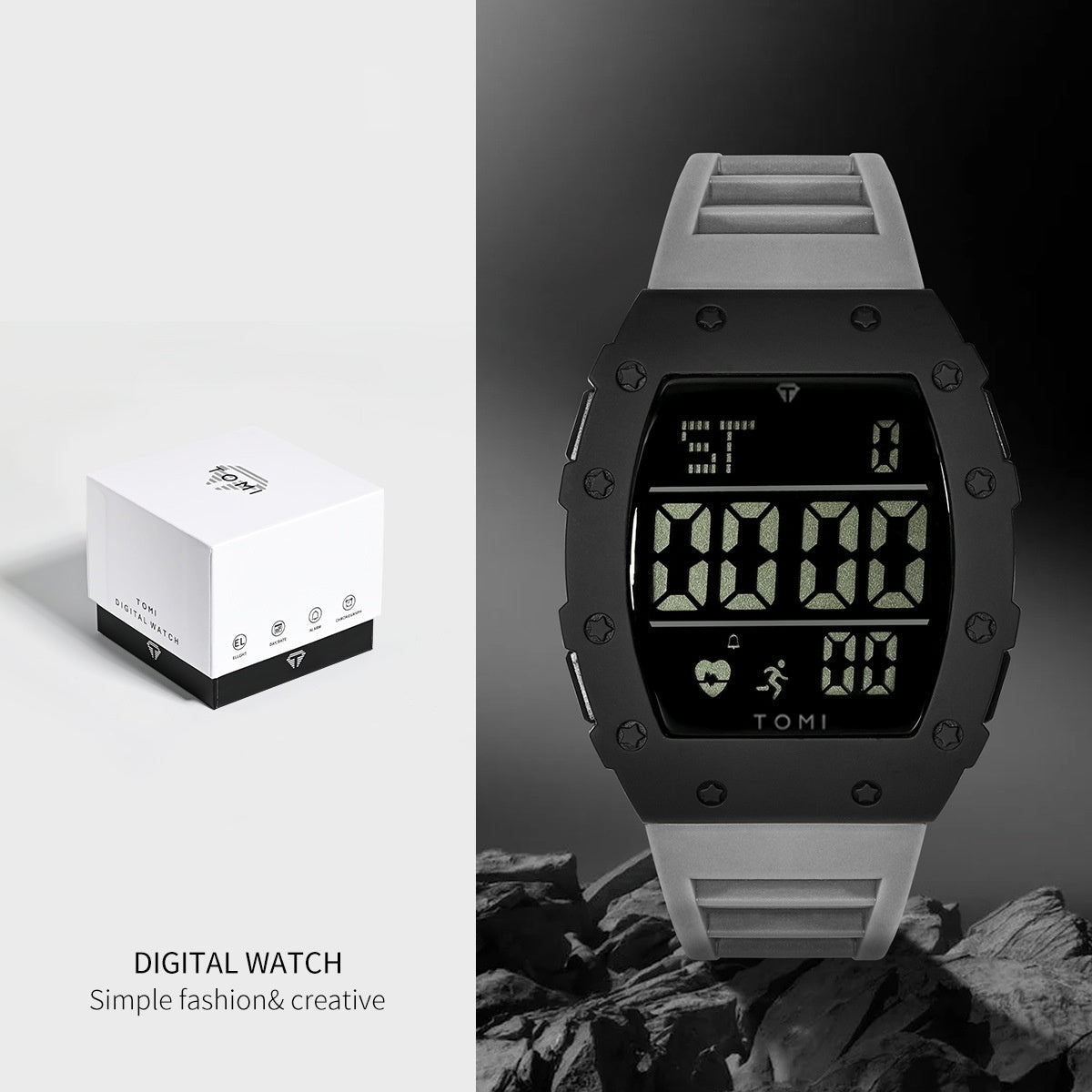 Multifunktionale Herrenuhr im Studenten-Stil