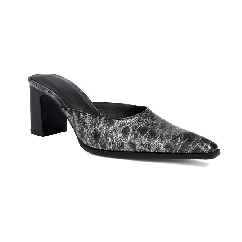 Retro Sandalen mit eckiger Zehe – Bild 6 | LuxeStyle