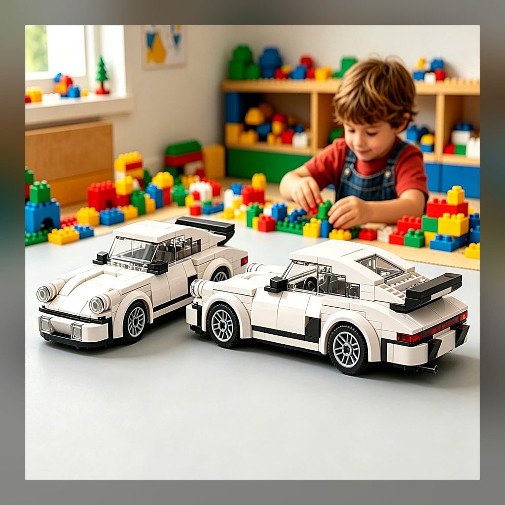 LuxeStyle-Edit · Bausteine-Set «Retro Racer» – 196 Teile, Sportwagen