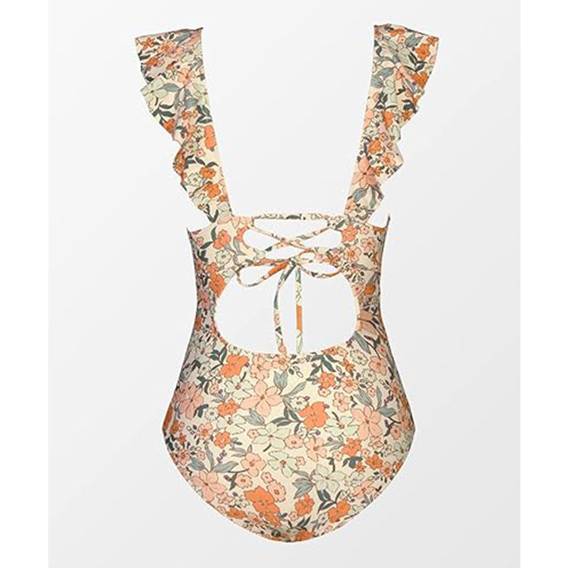 Damen Neckholder Badekleid mit Blumenmuster – Bild 7 | LuxeStyle