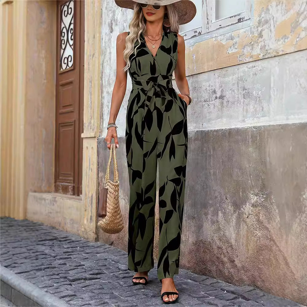 Hochgeschnittenes Jumpsuit mit Schnürung