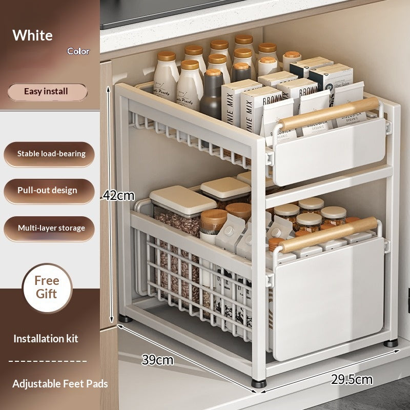 Küchen-Geschirrschrank mit Auszugregal – Bild 8 | LuxeStyle