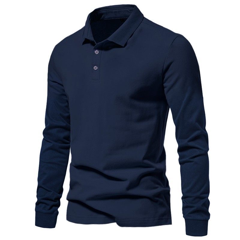 Herren Langarm-Polo aus Kaninchenhaar-Mix