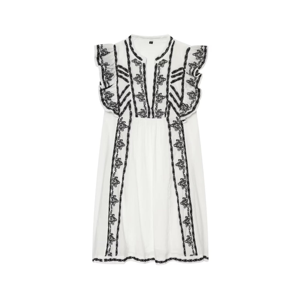 Modisches Mittellang-Kleid