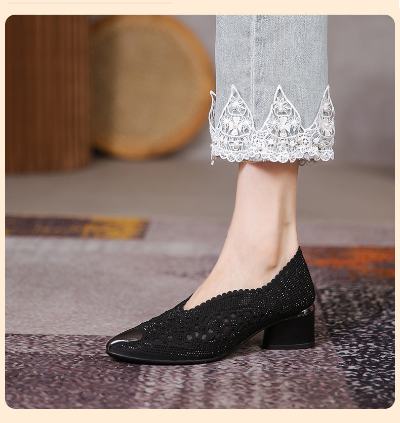 Pumps mit Mesh & Strass – Bild 7 | LuxeStyle