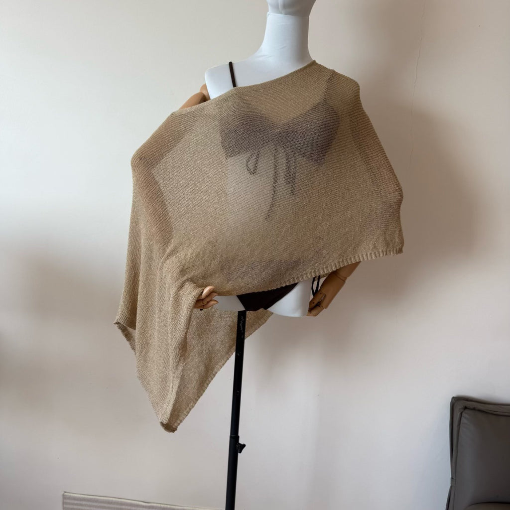 Unregelmässiger Umhang-Schal mit Sonnenschutz – Bild 6 | LuxeStyle