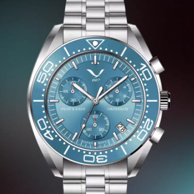 Multifunktions-Armbanduhr mit Saphirglas