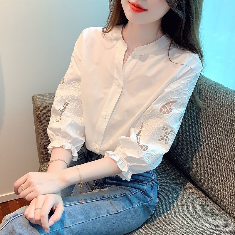 Sommerbluse Weiss