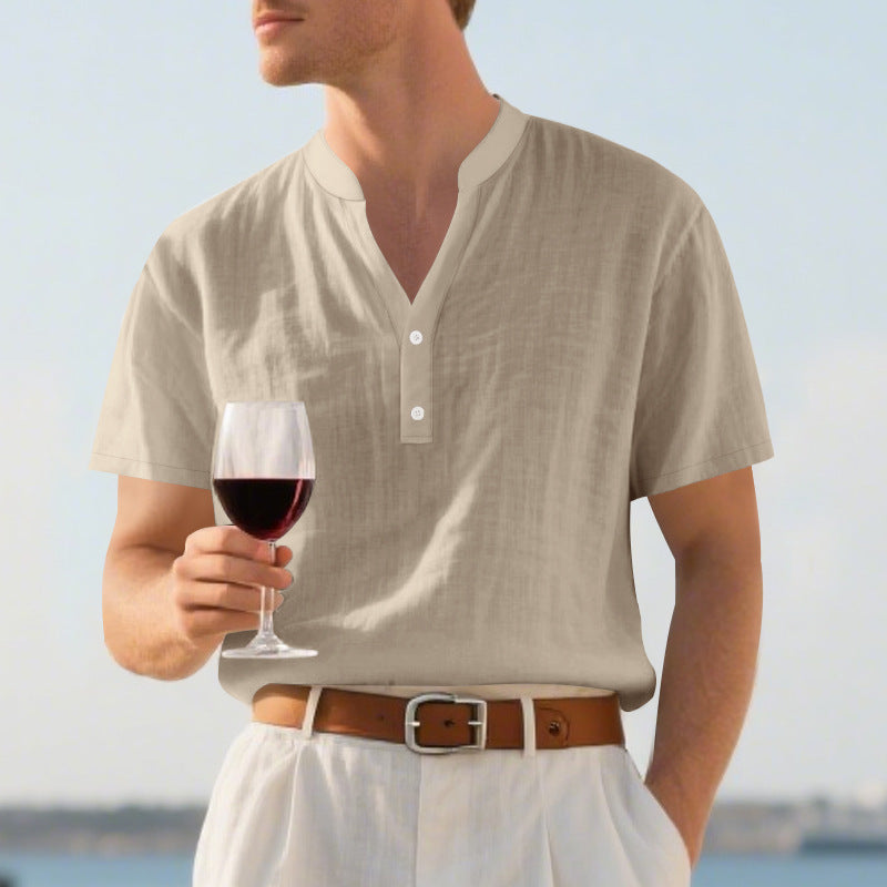 Leinen-Hemd, lässiger Stil