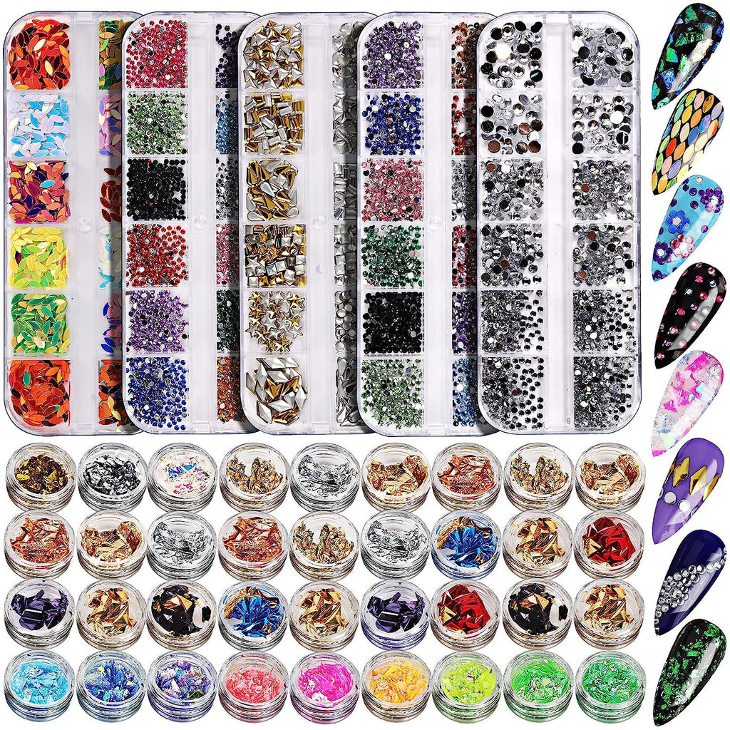 Iridiszierendes Transluzentes Diamantkleber Set
